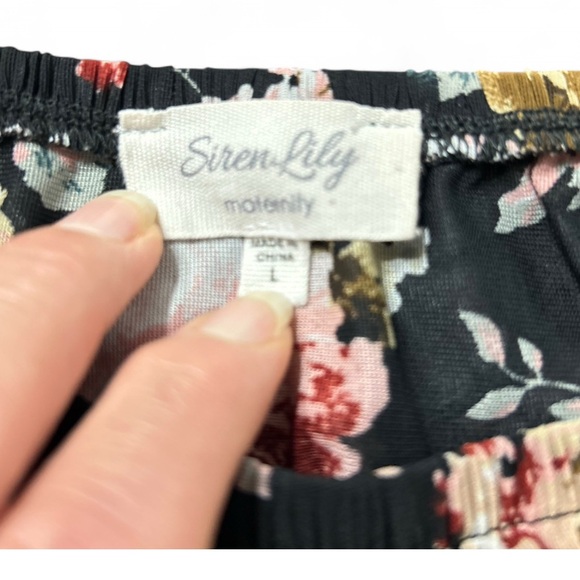 SIREN LILLY Floral Maternity TOP L - Picture 4 of 6